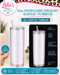16 oz snowglobe tumbler