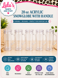 20 oz snowglobe with Handle