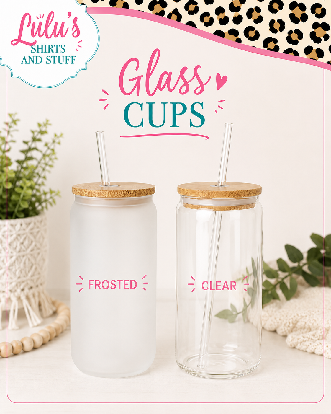 16oz Glass Cups