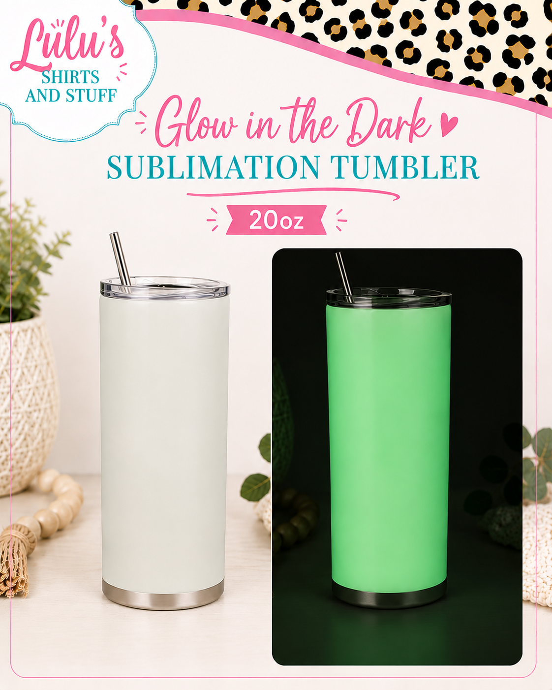 20oz Glow in the Dark Tumbler